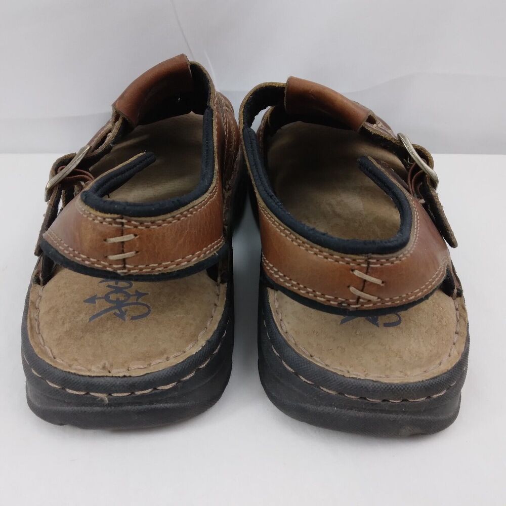 Journeys Fisherman Open Toe Sandals Brown Leather Y2K 90s Shoes Mens Size 10 M - Picture 11 of 13